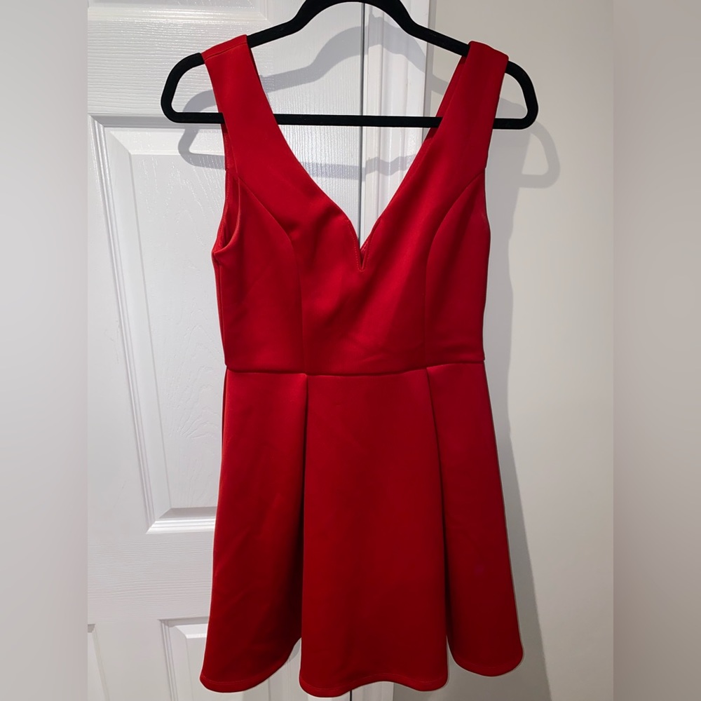 Forever 21 Red Fit & Flare Dress
